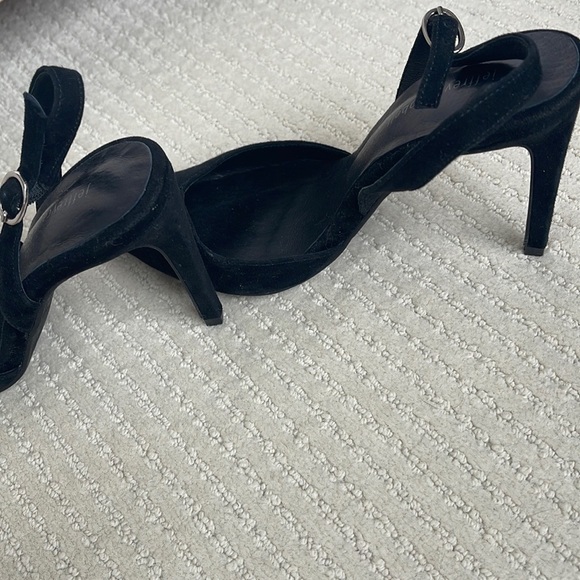 Jeffrey Campbell black suede evening shoes in buttery soft leather. Size 7.5 - Picture 3 of 5